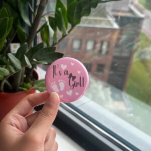 It's A Girl - Theme Badge